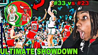 ULTIMATE 80's BATTLE! Larry Bird vs Michael Jordan 1987 Game (PT.2)