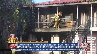 Bakersfield apartment fire on Miller Street