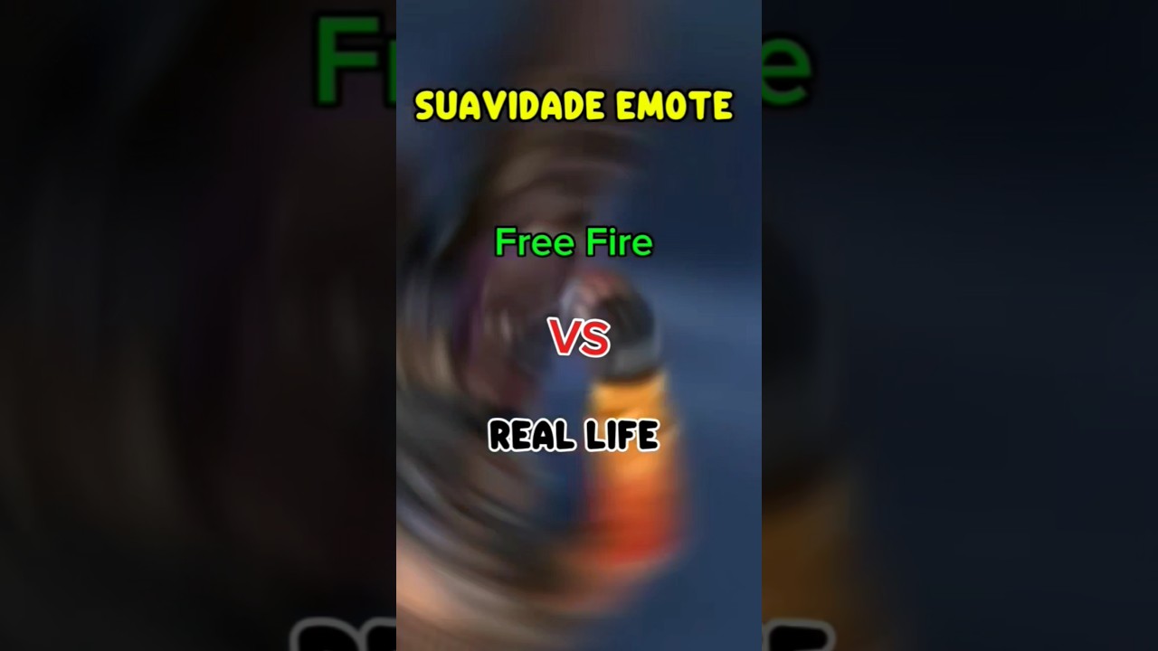 Free Fire Suavidade Emote vs Real Life Suavidade Emote 🤔 