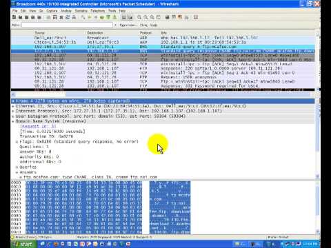 Wireshark Packet Capture on File Transfer Protocol - FTP.mp4