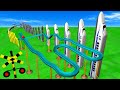 【踏切アニメ】ドミノ新幹線 Train Domino Effect | Railroad Crossing Animation