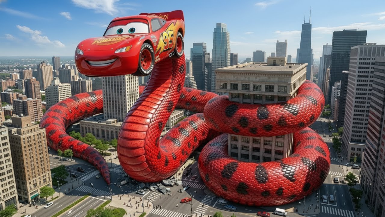 The Snake King Swallowed McQueen — A Winter Race Gone Wrong ! 