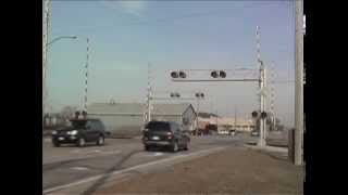 Railroad Crossing in Michigan City, Indiana