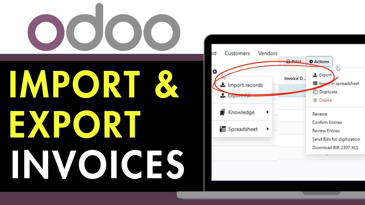 How to Import and Export Customer Invoices in Odoo 2025 (CORRECT WAY ...