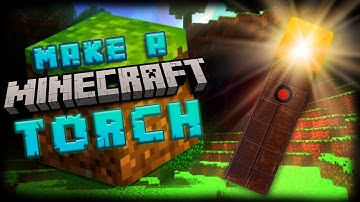 How To Make A Working Minecraft Torch! | MCD Makes