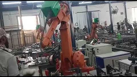 Mahajan Automation Mig Welding cell with ABB robot