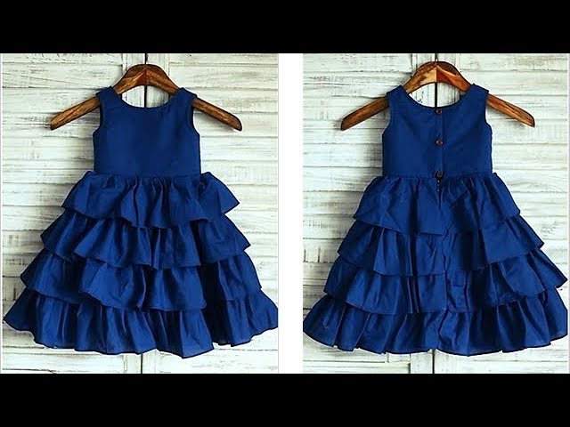 Diy Designer Ruffled Baby Frock For 3 