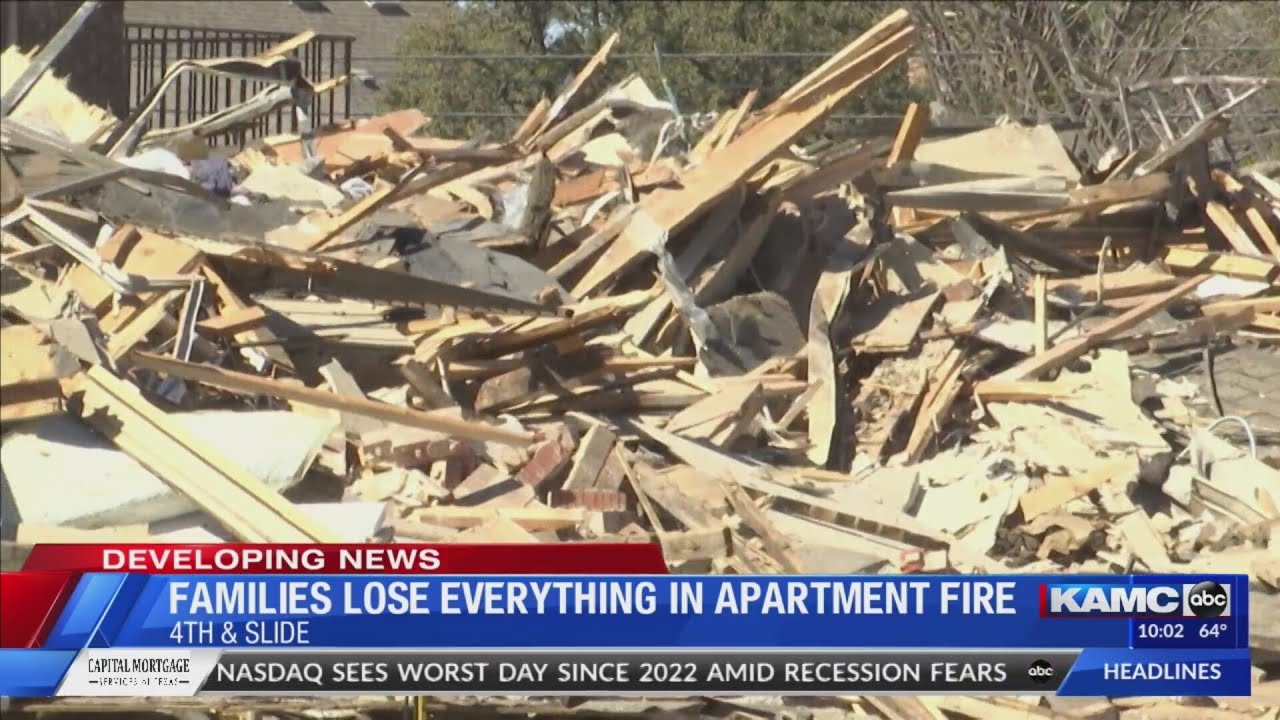 Families lose everything in Lubbock apartment fire - YouTube