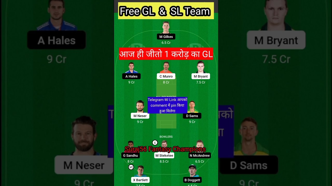 HEA vs THU Dream11 Team | HEA vs THU Dream11 Prediction | Big Bash League 2022 | Brisbane vs Sydney