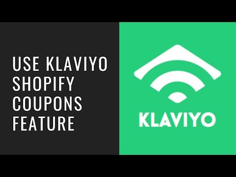 How to use Klaviyo Shopify coupons feature?