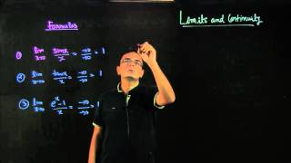 Lecture 04 Limits and Continuity Important Formulas