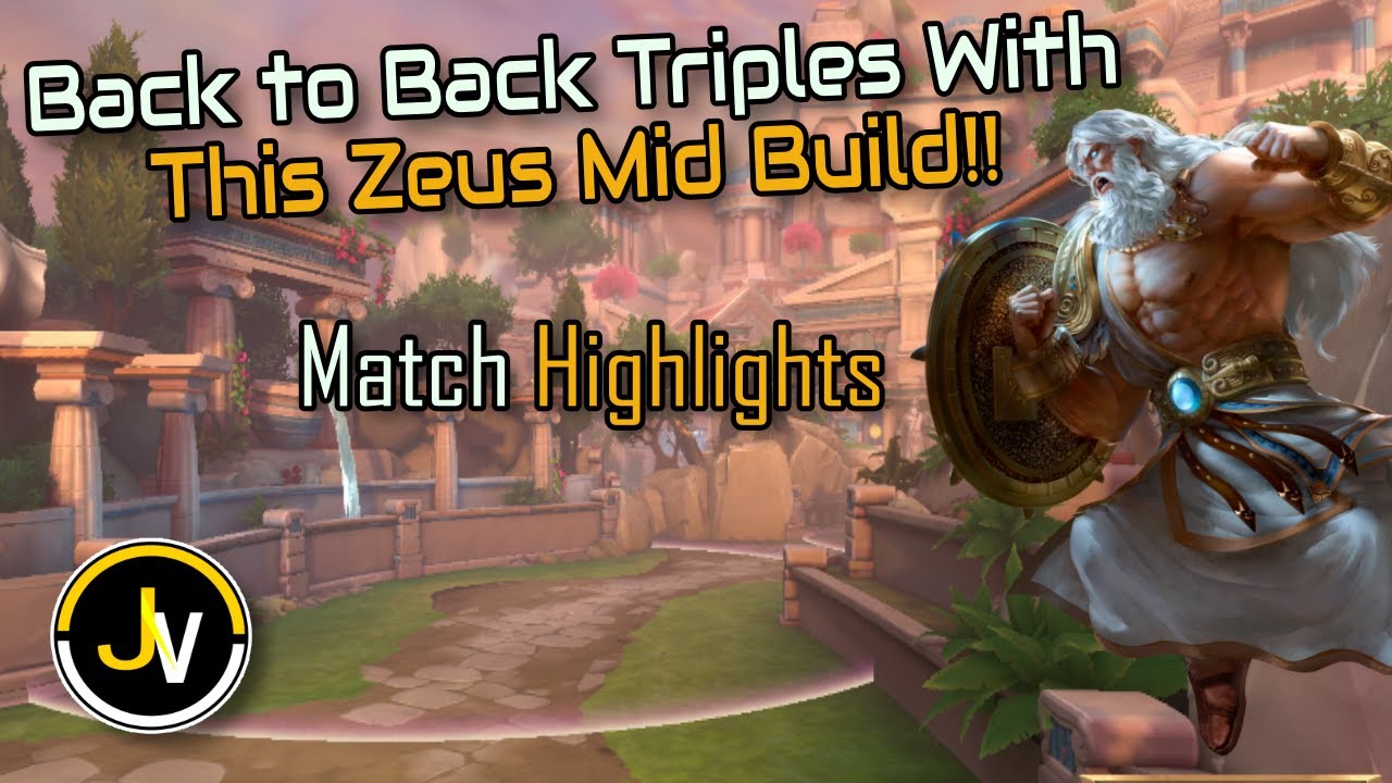 ZEUS MID DOUBLE TRIPLE MATCH HIGHLIGHTS - Smite - Conquest - Season 8