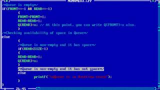 Implementation of Queue using Array.