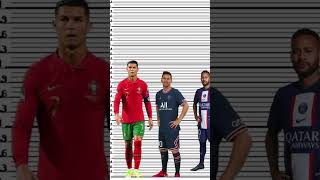 Famous Ronaldo Messi and Neymar’s height Net Worth
