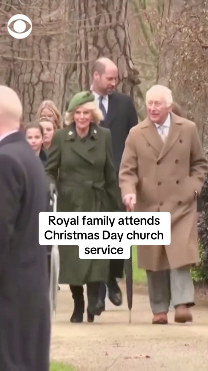 Royal family attends Christmas Day church service #shorts