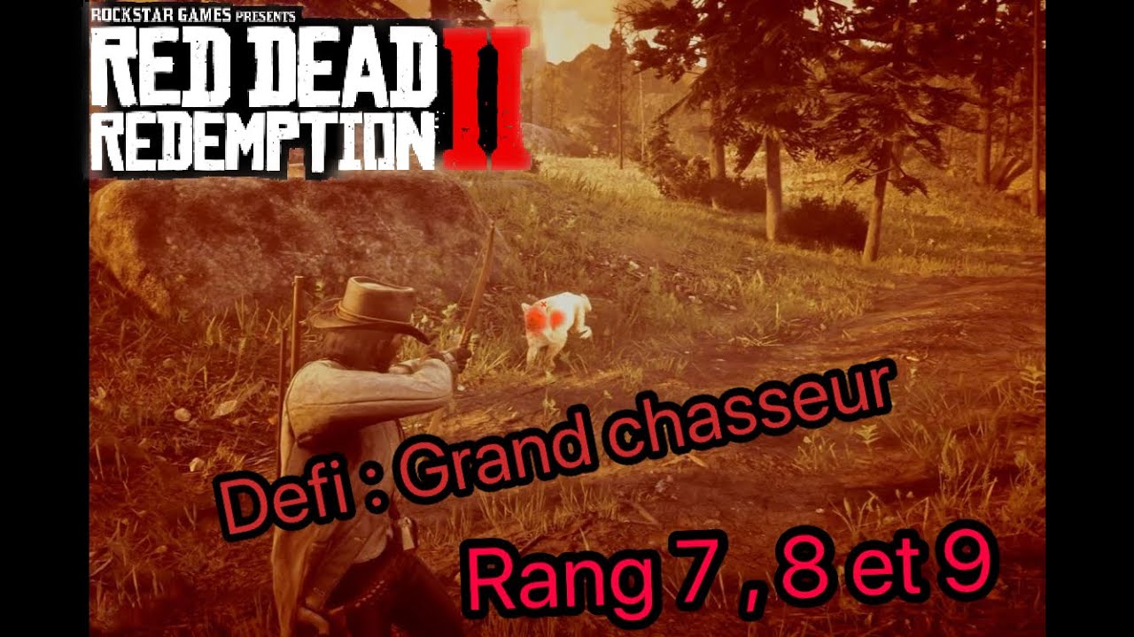 DEFI GRAND CHASSEUR [Rang 7,8,9] ASTUCE [100%] - RED DEAD REDEMPTION 2 ...