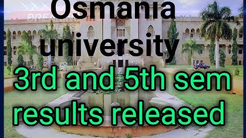 osmania university 3rd and 5th semester results released guys. support me.