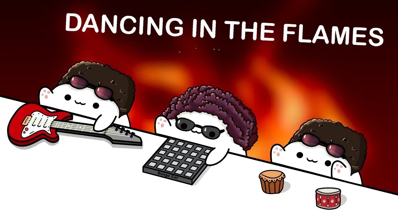 Bongo Cat - Dancing In The Flames (Cover Version) 🎧