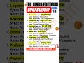 The Hindu Editorial Vocabulary | Daily 50 Words for UPSC, SSC, Bank, CAT &amp; IELTS | Jimmy Bhadauriya