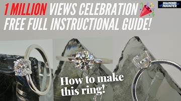 How to Convert a Plain Band into a 4 Claw Single Stone Ring!