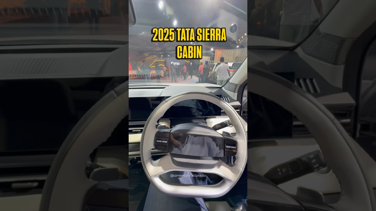 Взгляните на салон Tata Sierra 2025 года