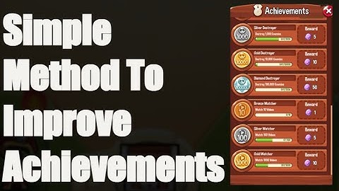 Achievement Feature Simple Change to Improve the Game and Speed up Progression - Summoner