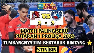 STIN BIN VS BANK SUMSELBABEL // MATCH PALING SERU DAN MENDEBARKAN // PROLIGA 2024