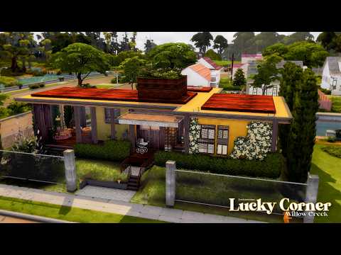 🏡 Lucky Corner – A Warm & Cozy Base Game Home | Sims 4
