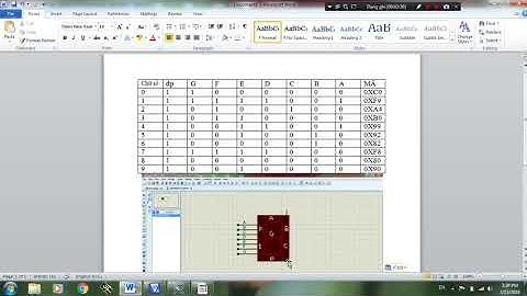 Tự học   Lập trình VĐK 8051 Bài 3  Lập trình với Led 7 thanh