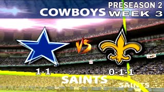 22 Madden NFL 2005 Franchise Mode - Saints vs Cowboys