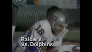 1978 NBC Sports promo NFL Oakland Raiders / Miami Dolphins