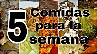 Comidas Económicas | Menú Semanal #viral #parati #fypシ #recetas #recetasfaciles #delicious