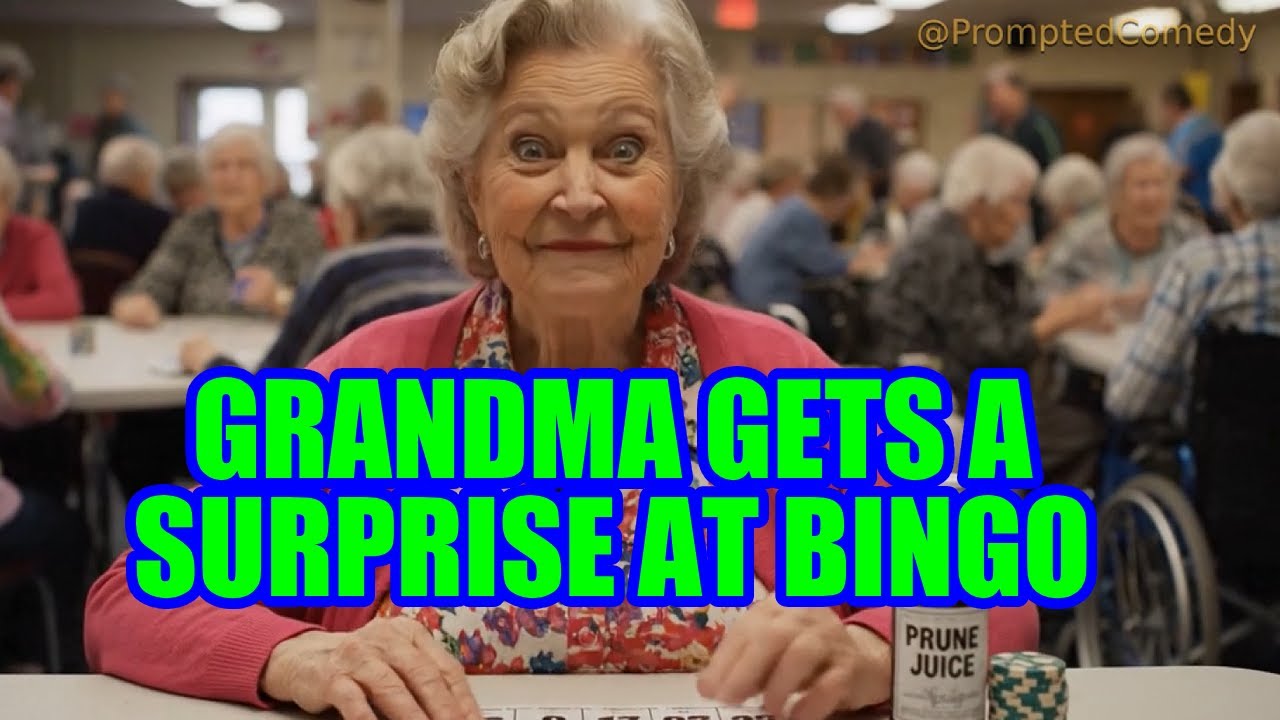 Grandma get a surprise when playing 