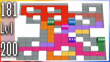 2048 Puzzle Slide - Gameplay Walkthrough - Levels 181-200