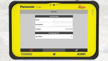 How to create a job in Leica iCON site