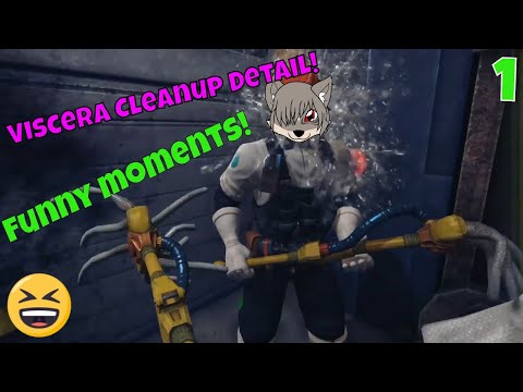 TiPiSiP Plays a game about cleaning up! [Viscera Cleanup Detail funny moments 1]
