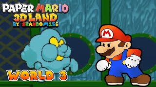 Paper Mario 3D Land  World 3 Gameplay