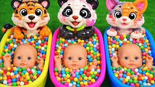 Long Slide Game With Cow Elephant Gorilla Hippopotamus Tiger - 3d Animal Game - Funny 3d Animals screenshot 5