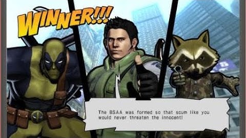 ULTIMATE MARVEL VS. CAPCOM 3 Chris Deadpool Rocket Racoon