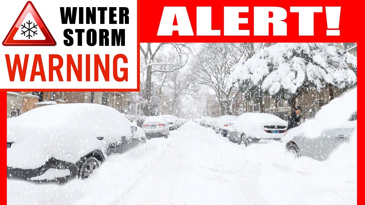 ❄⚠️CHICAGO SNOWSTORM by CAR | 4K Footage