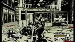 MADWORLD IGN review
MADWORLD, the first title set for release in Q1 2009, is an inventive third-person action game exclusively for Wii™. Produced by Atsushi Inaba, MADWORLD has a unique black and white style depicting an incredibly sharp backdrop that straddles graphic novels and 3D worlds. As players battle opponents, they must master the use of various weapons and items found within their environment, such as chainsaws and street signs, while entertaining sports commentary adds to the third-person gameplay. With its irreverent humor and over-the-top violence, MADWORLD will deliver a unique core gaming experience currently missing on the Wii system. MADWORLD IGN review