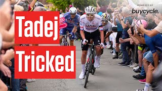 How Tadej Pogacar Fell Short On Giro d'Italia 2024 Stage 1 by FloBikes 42,630 views 7 days ago 6 minutes, 31 seconds