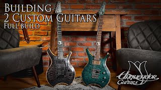 Building 2 Custom Guitars - Full Guitar build video