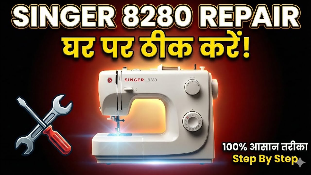Singer 8280 Repair घर पर | धागा टूटना, टेंशन, सुई Problem Fix