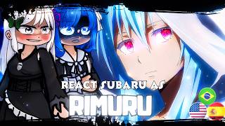 🇧🇷/🇺🇸/🇪🇸 Re:Zero React To Subaru As Rimuru Tempest | Gacha React | PARTE 2