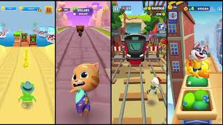 gummy bear runner 🆚 talking tom time rush 🆚 Subway surfers 🆚 running pet gameplay