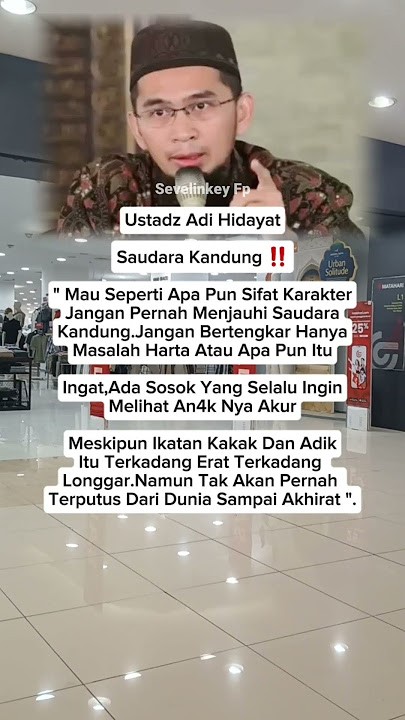 Benar Kata Ustadz Adi Hidayat 🥹 #ustadzadihidayat #suamiistri #rumahtangga