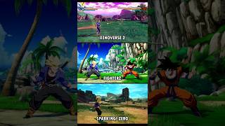 Trunks BURNING ATTACK: Xenoverse 2 vs FighterZ vs Sparking! Zero #juanotaku #shorts