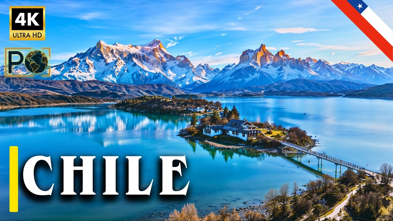 Maravilhas do CHILE: Descubra os 10 LUGARES de GELO, SAL e FOGO | Documentário 4K