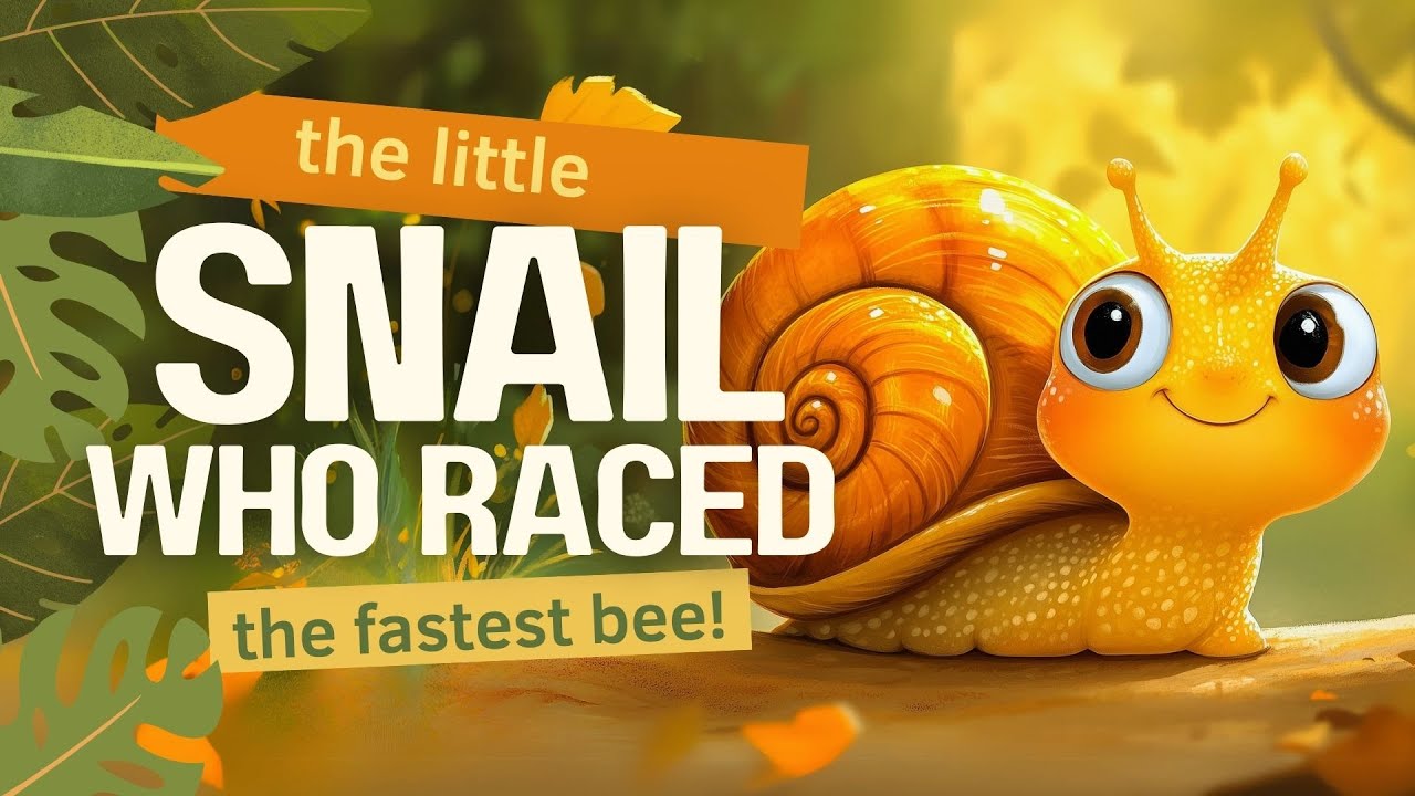 THE LITTLE SNAIL WHO RACED THE FASTEST BEE | Bedtime Story For Kids ...
